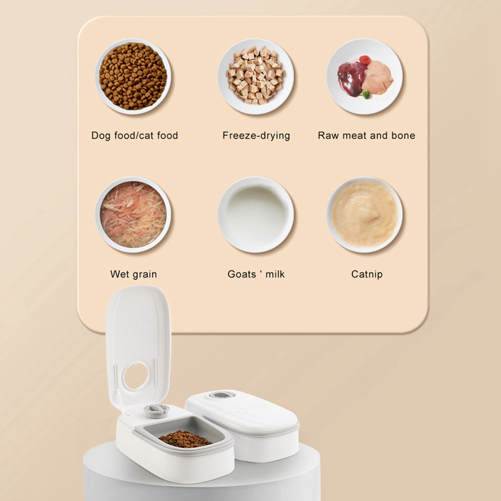 Automatische Pet Feeder Smart Food Dispenser Für Katzen Hunde Timer Edelstahl Schüssel Auto Hund Katze Haustier Fütterung Haustiere Liefert