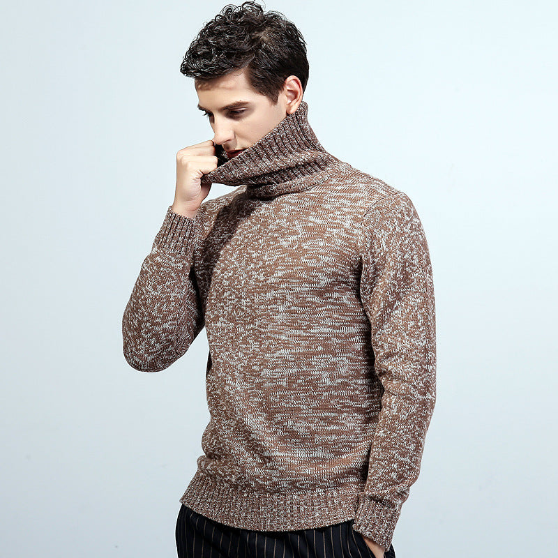 Herbst und Winter neuer Pullover Strickpullover Herren Rollkragenpullover Herren