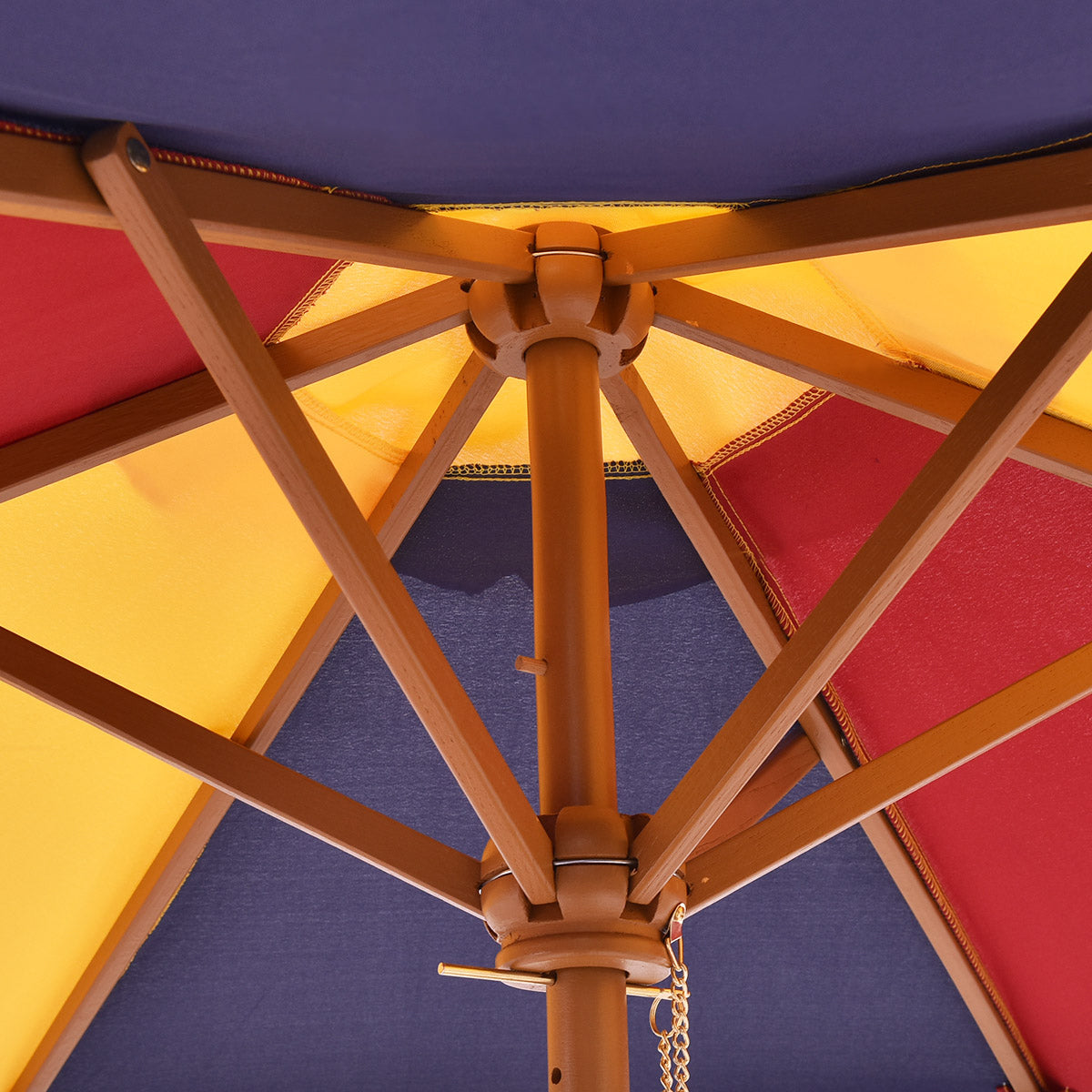 Kinder Sitzgruppe aus Holz Sitzgarnitur Gartengarnitur Kindermöbel Kindertisch mit Sonnenschirm & 2 BÃ¤nken fÃ¼r AuÃŸen