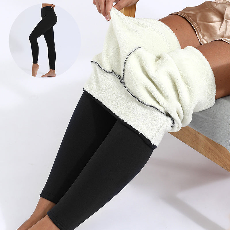 Winter-Leggings, warm, dick, hochelastisch, Lamm-Kaschmir-Leggins, dünne Fitness-Frauenhose