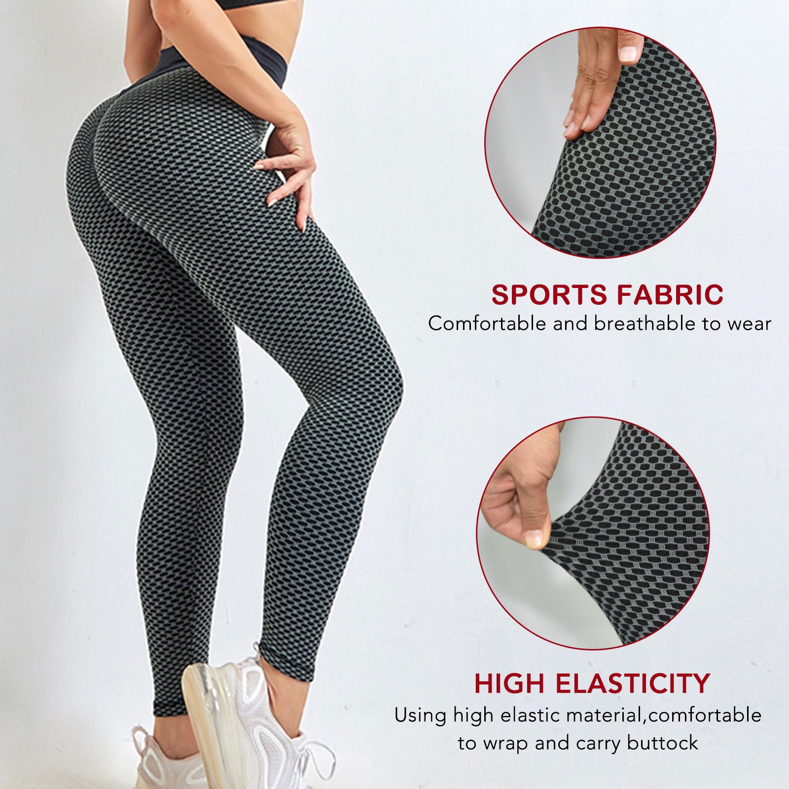 TIK Tok Leggings Damen Po Lifting Workout Strumpfhosen Plus Size Sport Yogahose mit hoher Taille Klein Amazon Banned