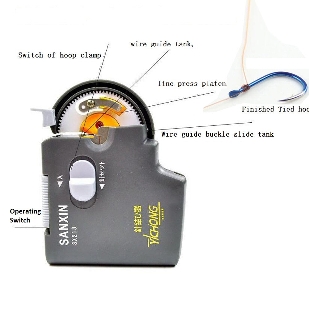 Tragbare elektrische automatische Angelhaken-Tier-Maschine, Angelzubehör