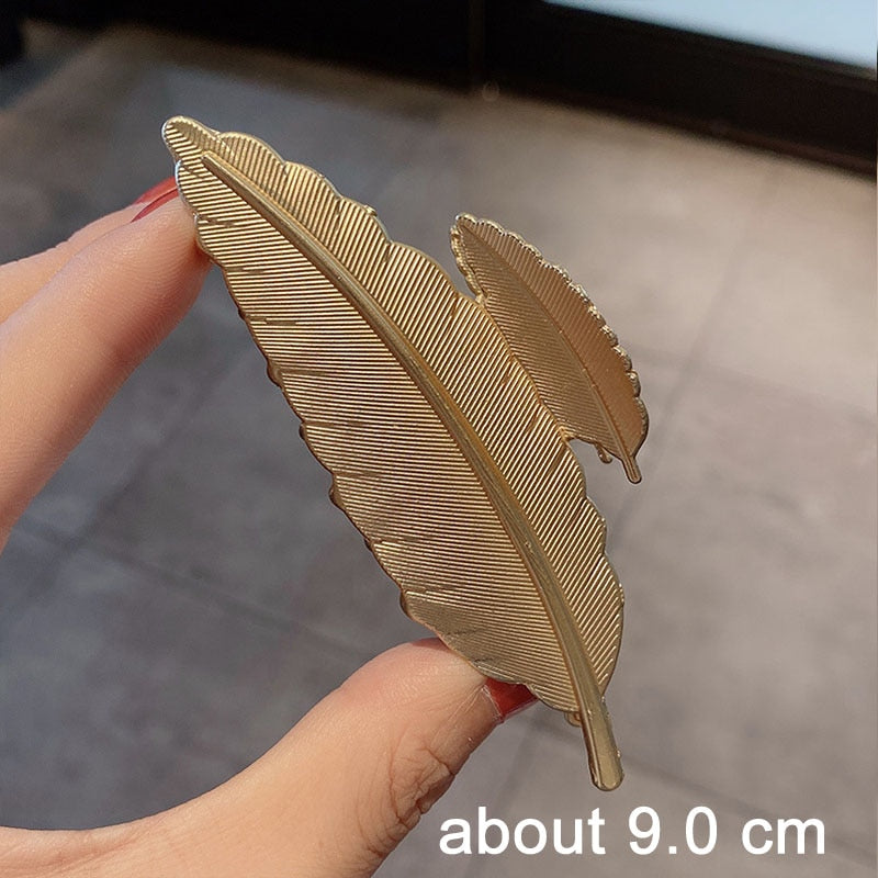 Elegant Gold Silver Hollow Geometric Metal Hair Claw For Women Long Thick Hair Holder Hair Claw Clip Fashion Hair Accessories