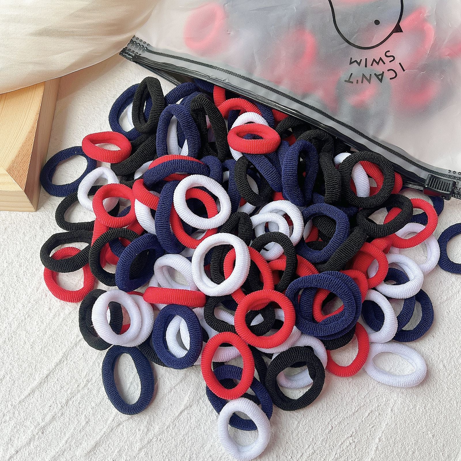 20/50 Stück Kinder elastische Haarbänder Mädchen Süßigkeiten Scrunchie Gummiband für Kinder Haargummis Clips Stirnband Baby Haarschmuck