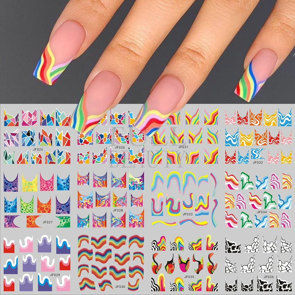 12pcs Valentines Manicure Love Letter Flower Sliders for Nails Inscriptions Nail Art Decoration Water Sticker Tips GLBN1489-1500