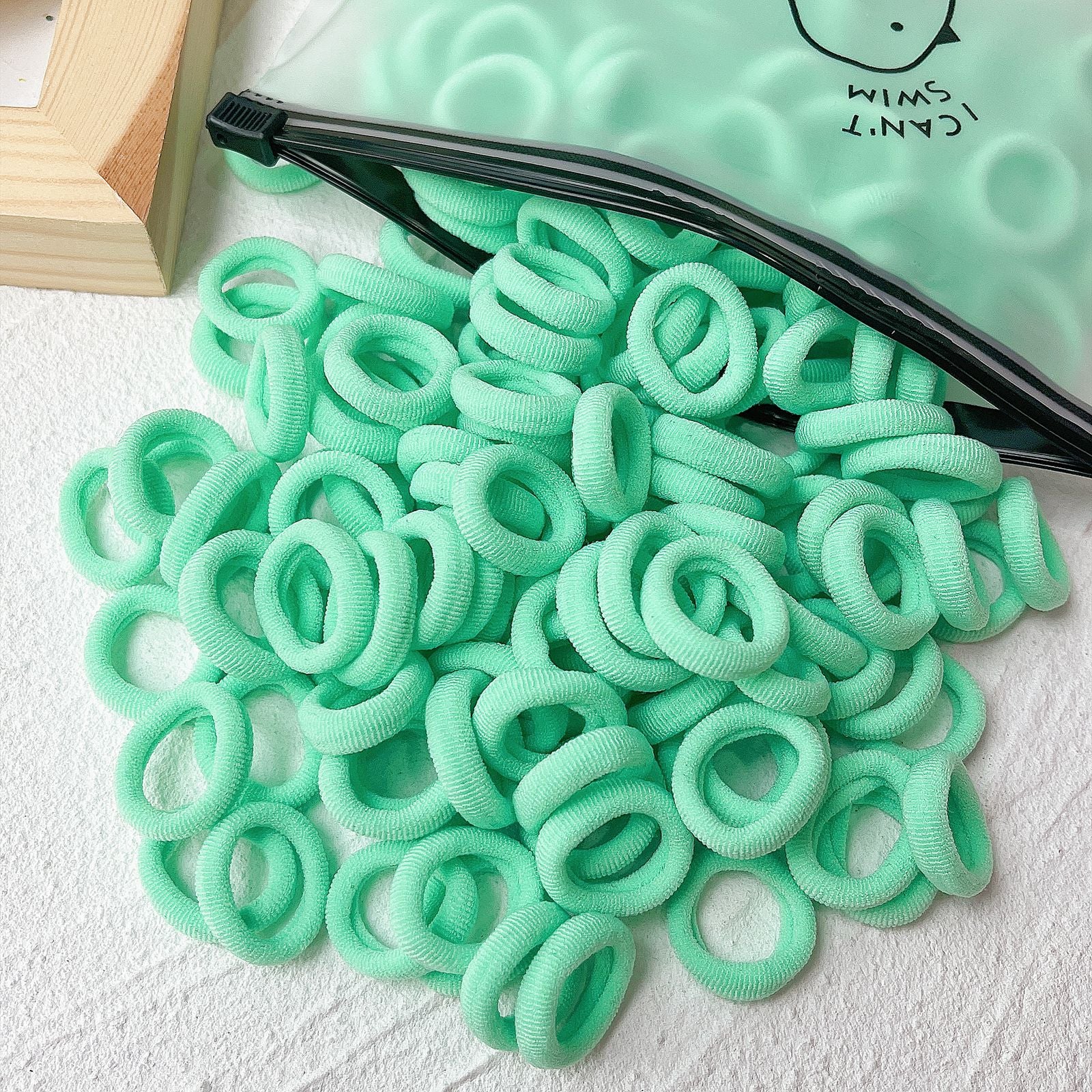 20/50 Stück Kinder elastische Haarbänder Mädchen Süßigkeiten Scrunchie Gummiband für Kinder Haargummis Clips Stirnband Baby Haarschmuck