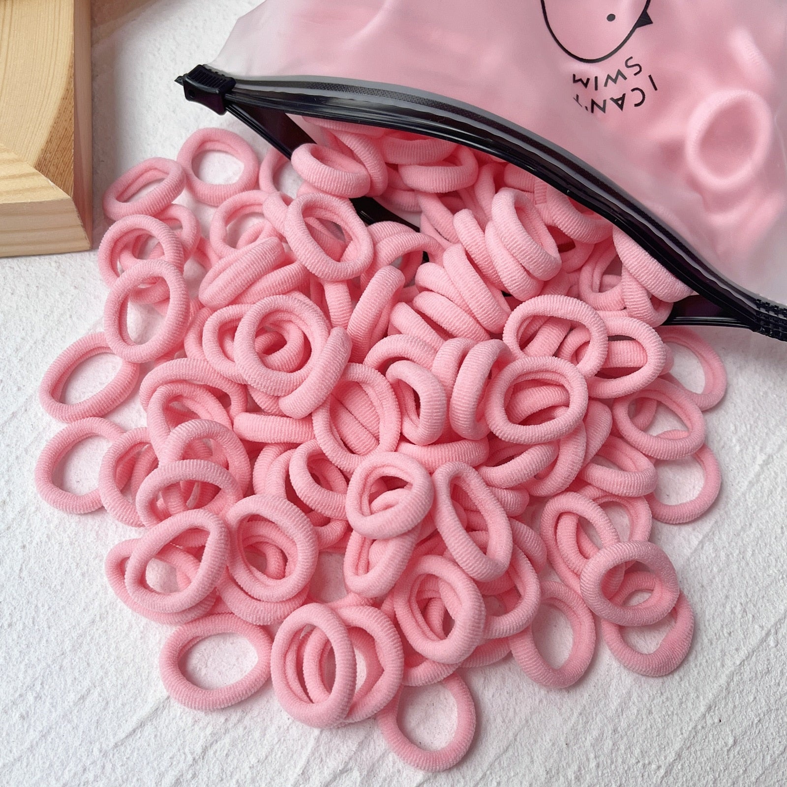 20/50 Stück Kinder elastische Haarbänder Mädchen Süßigkeiten Scrunchie Gummiband für Kinder Haargummis Clips Stirnband Baby Haarschmuck