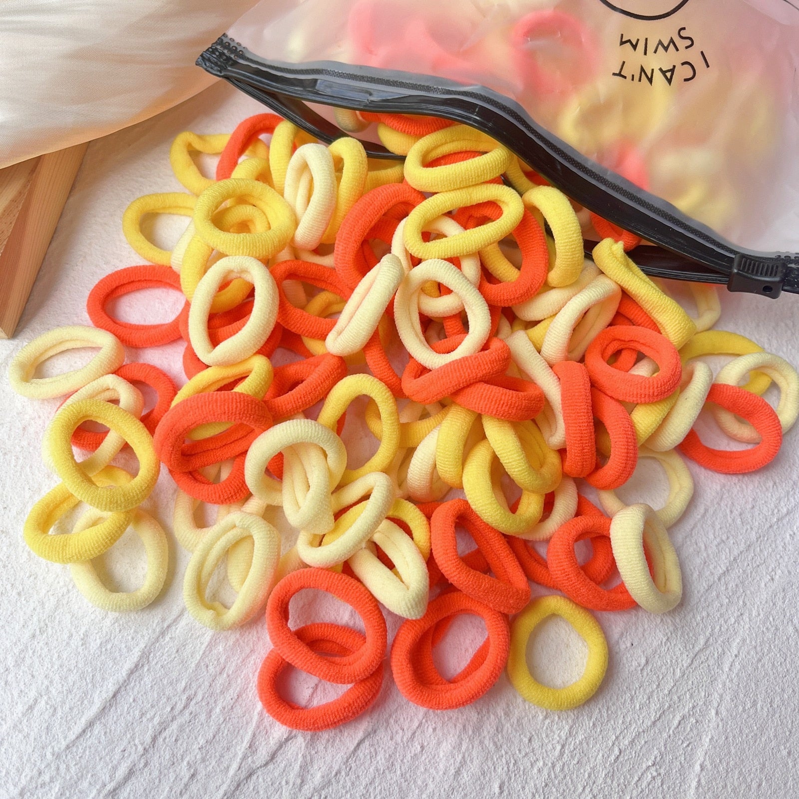 20/50 Stück Kinder elastische Haarbänder Mädchen Süßigkeiten Scrunchie Gummiband für Kinder Haargummis Clips Stirnband Baby Haarschmuck