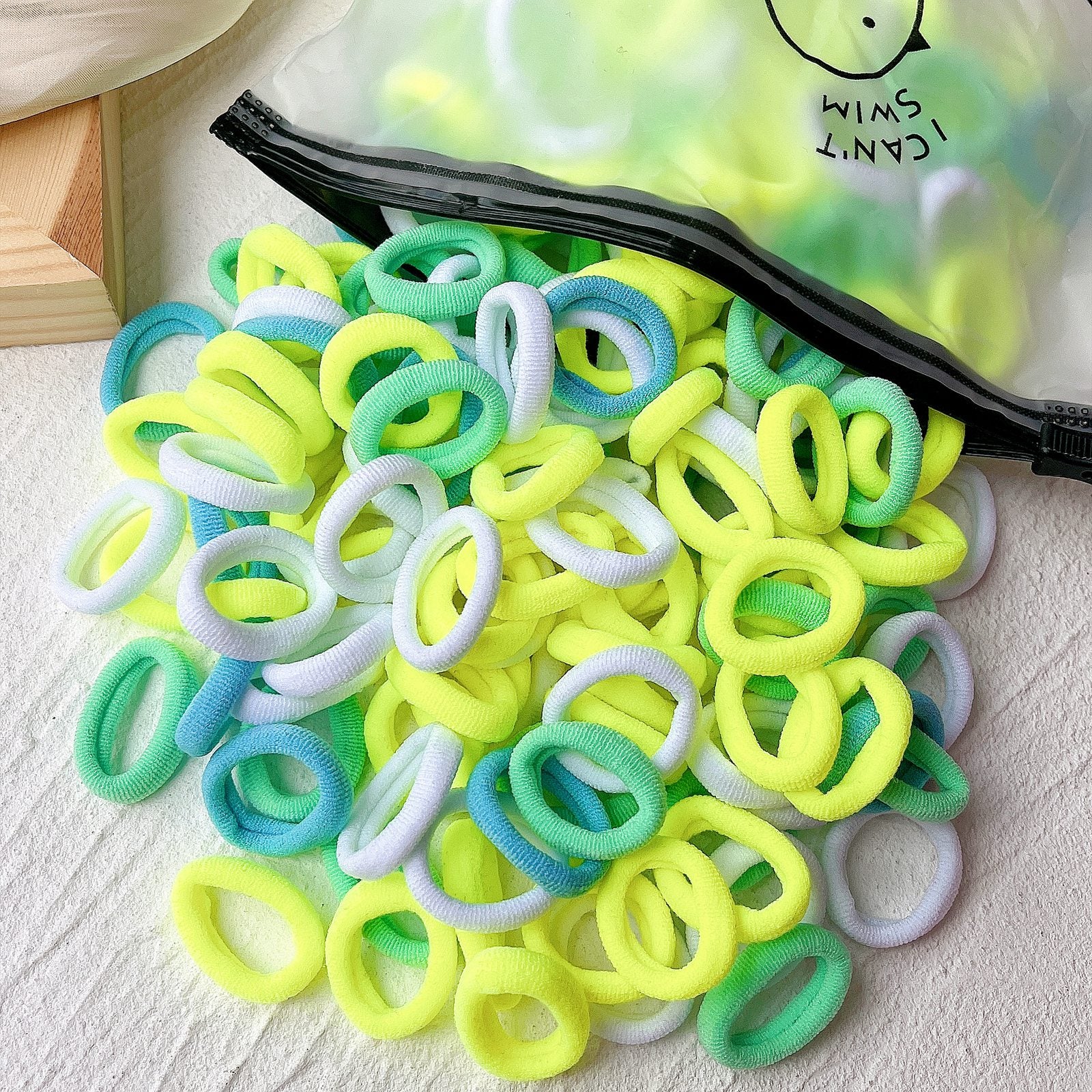 20/50 Stück Kinder elastische Haarbänder Mädchen Süßigkeiten Scrunchie Gummiband für Kinder Haargummis Clips Stirnband Baby Haarschmuck