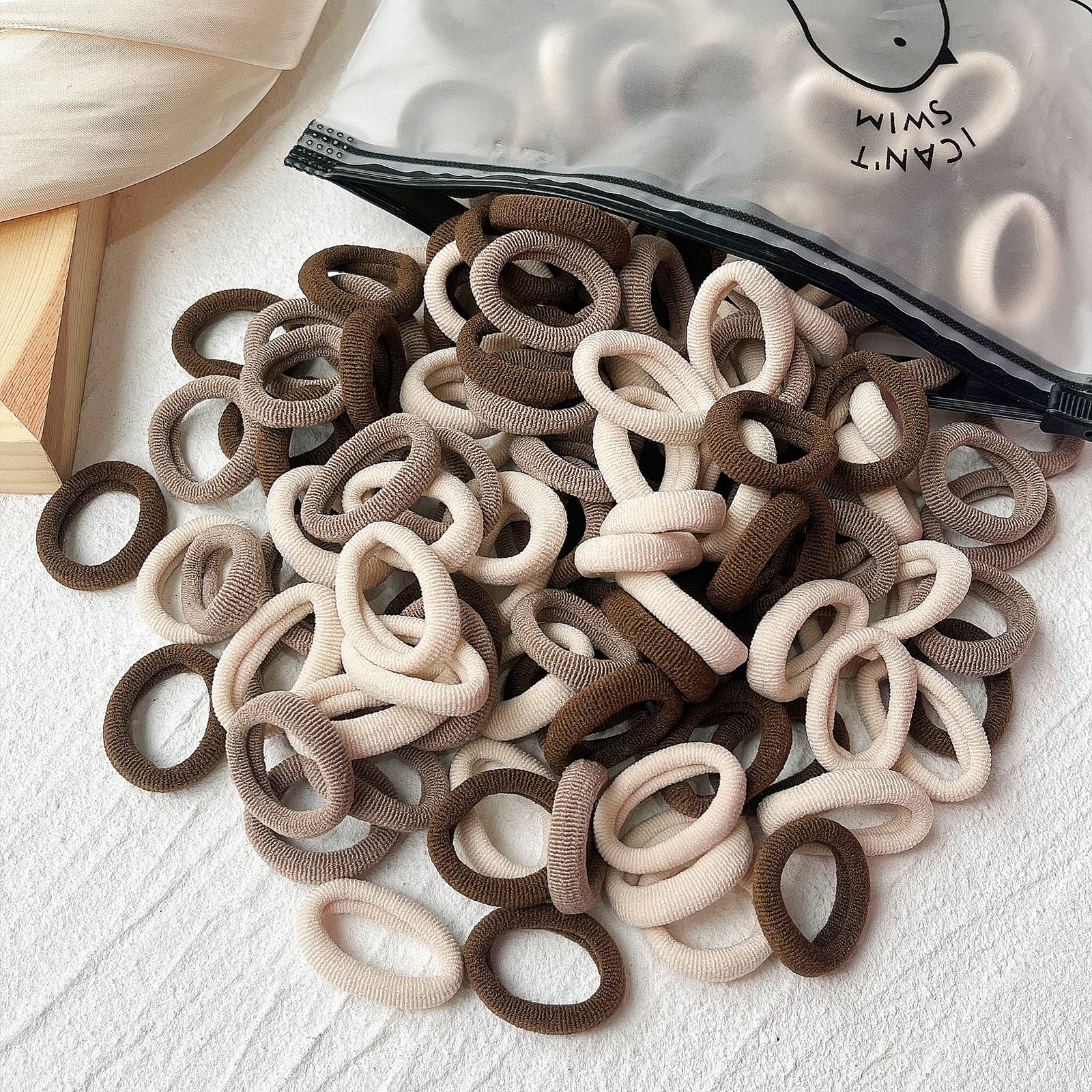 20/50 Stück Kinder elastische Haarbänder Mädchen Süßigkeiten Scrunchie Gummiband für Kinder Haargummis Clips Stirnband Baby Haarschmuck