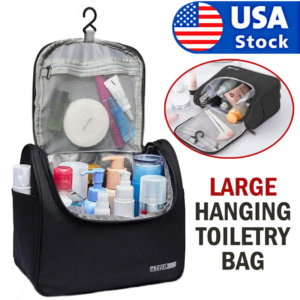 Travel Toiletry Bag Dopp Kit For Men & Women Cosmetics Makeup Shaving Organizer