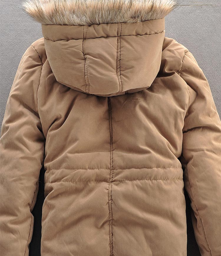 Men Winter Coat Lamb Wool Liner Thick Padded Jacket Men's Cotton Coat