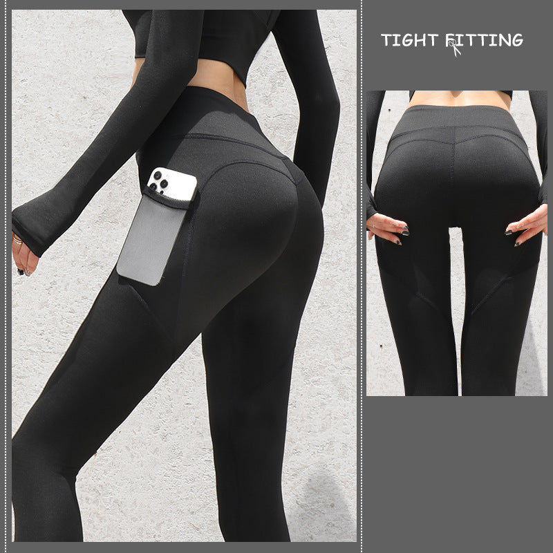 Gym Sport Nahtlose Leggings mit Taschen Push-Up Hohe Taille Hosen Frauen Fitness Läuft Yoga Hosen Gym Sport Nahtlose Leggings