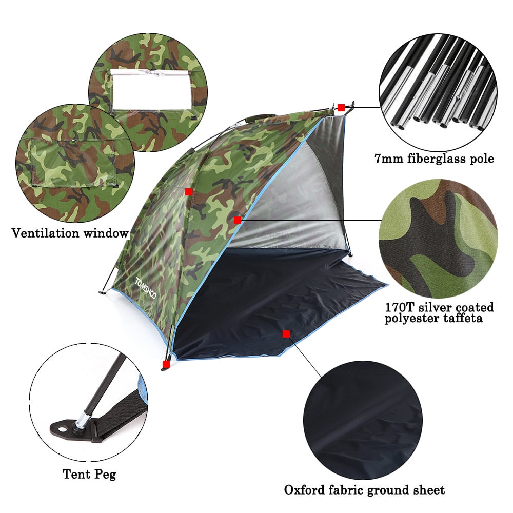 Outdoor Sport Sonnenschirm Camping Zelt Angeln Picknick Strand Park Zelte Outdoor Camping Zubehör Zelt Outdoor Strand Zelt