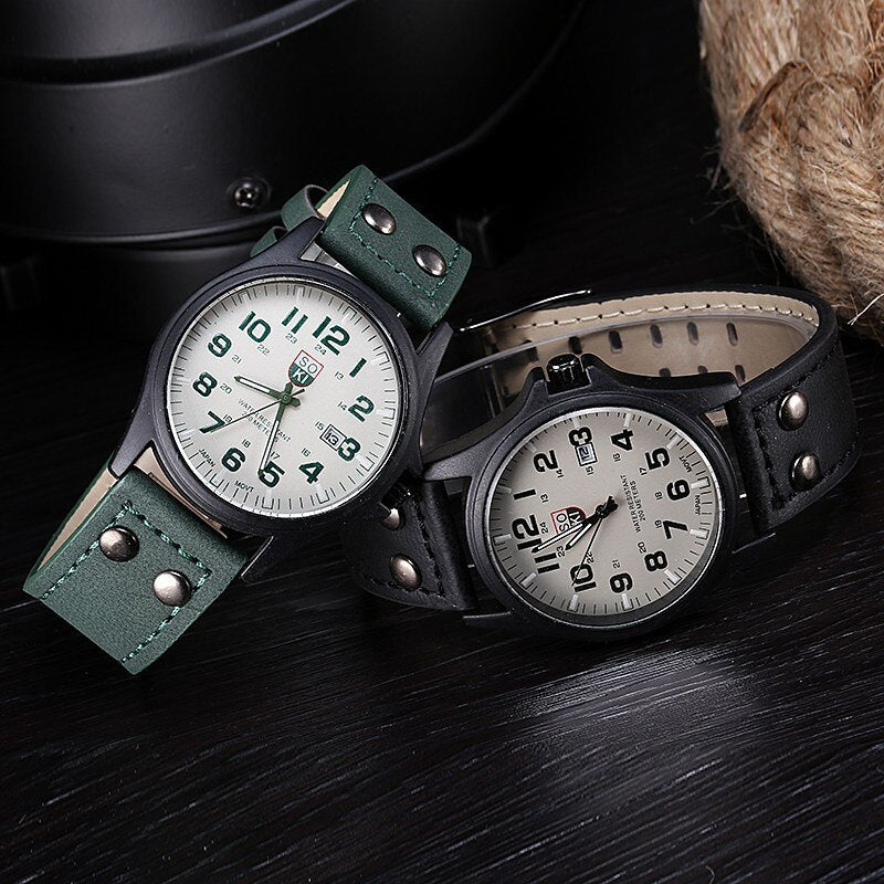 Marke Sport Militar Uhren Mode Lassig Quarzuhr Leder Analog Männer 2022 Neue SOKI Luxus Armbanduhr Relogio Masculino