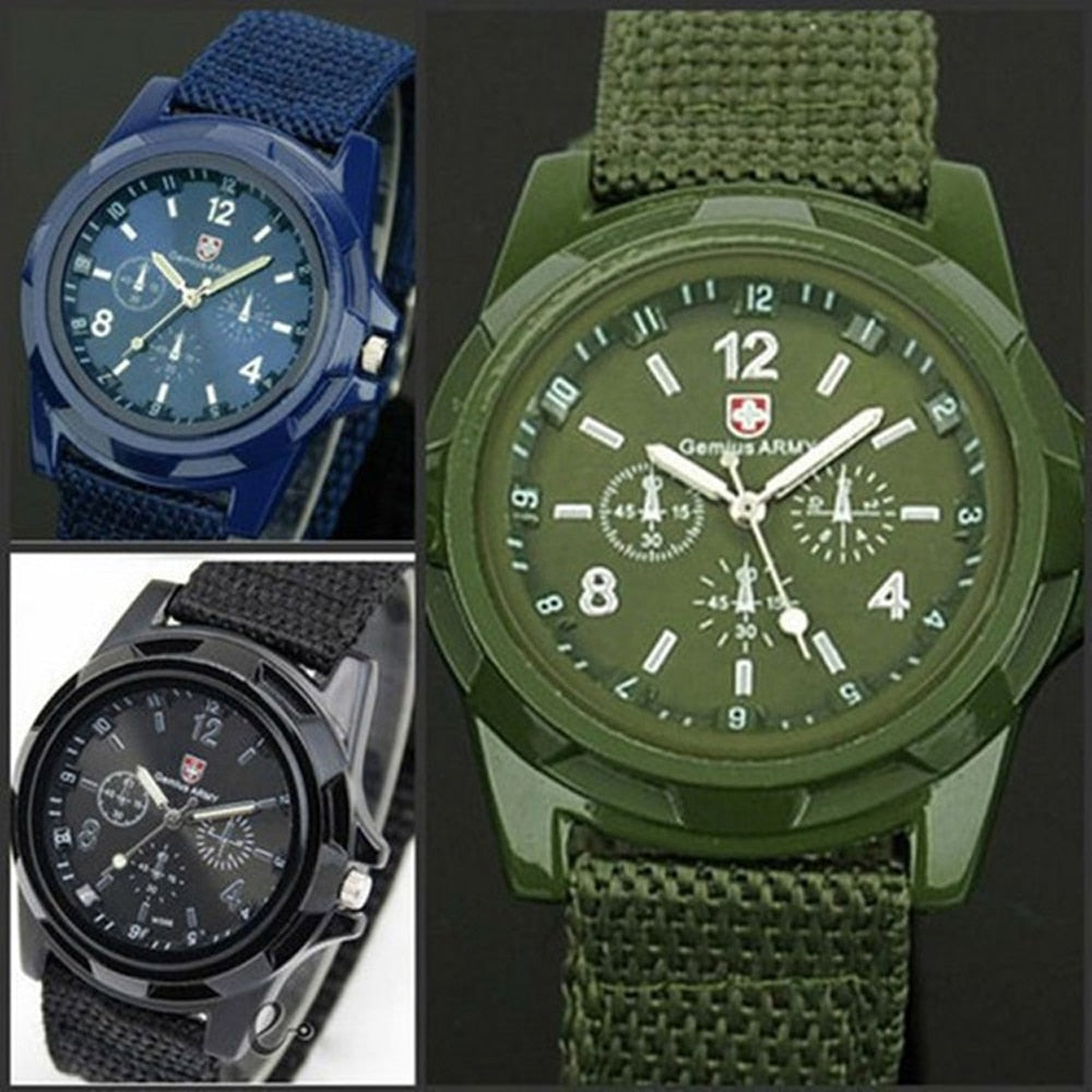 Nylon Band Militär Uhr Männer Uhren Armee Armbanduhr Quarz Männer Sport Uhren Uhren Para Hombre Relogio Masculino