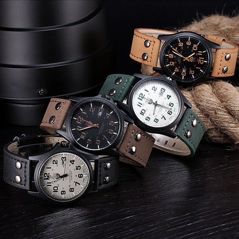 Marke Sport Militar Uhren Mode Lassig Quarzuhr Leder Analog Männer 2022 Neue SOKI Luxus Armbanduhr Relogio Masculino