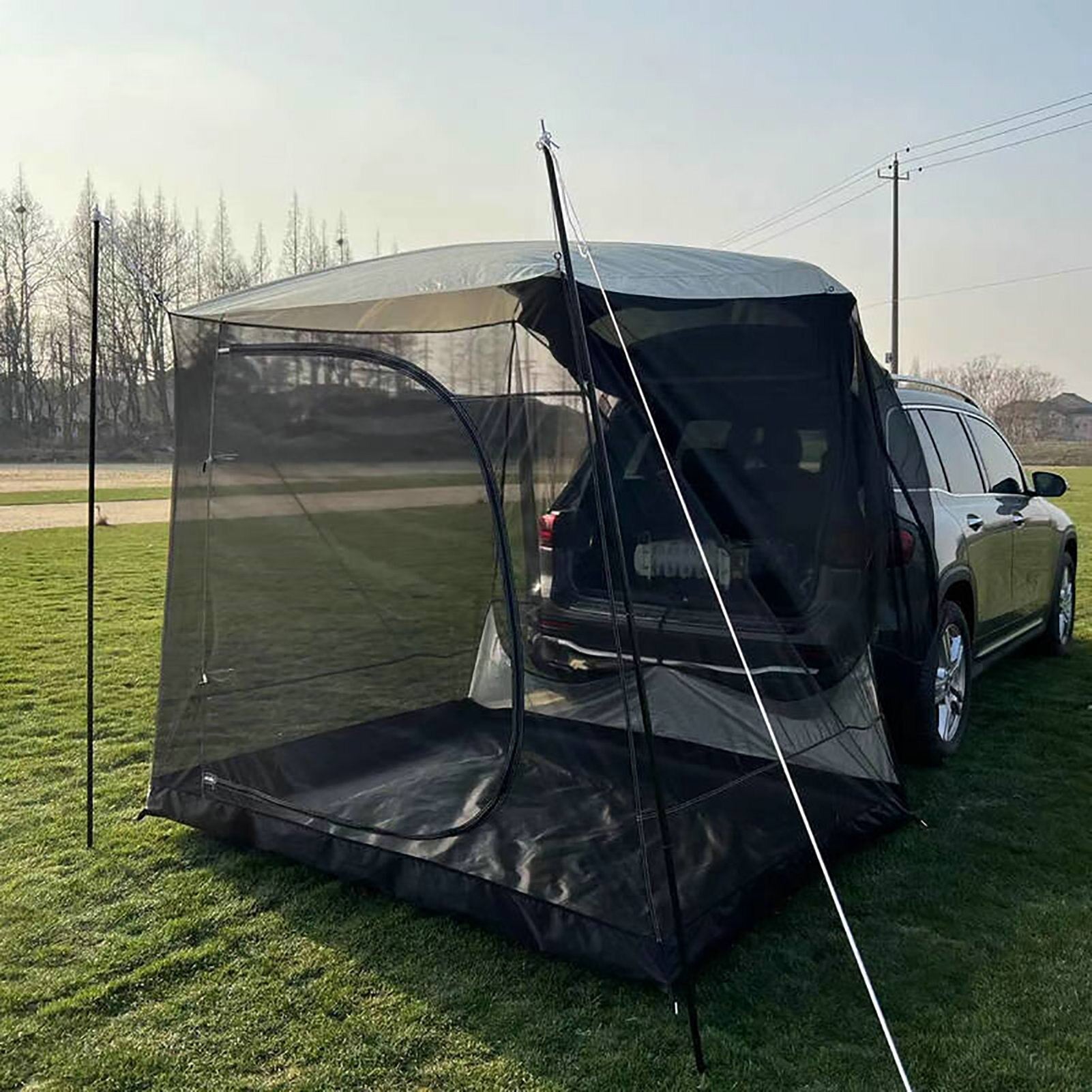 Auto-Zelt, universelles Camping, tragbar, superleicht und einfach zu installieren, großer Sonnenschutz für Camping, Outdoor, Strand